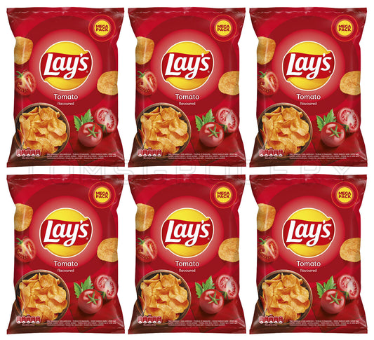 6 LAYS TOMATO Flavor Potato Chips Snacks Crisps 200g 7.05oz