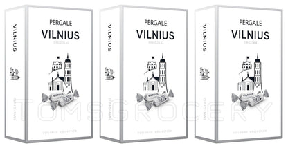 3 PERGALE VILNIUS Vodka Liqueur Filled Chocolate Candies Sweets Boxes 170g 6oz