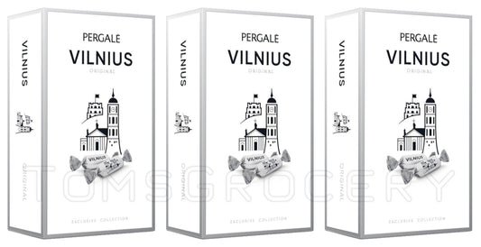 3 PERGALE VILNIUS Vodka Liqueur Filled Chocolate Candies Sweets Boxes 170g 6oz