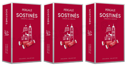 3 PERGALE SOSTINES Cream & Liqueur Filled Chocolate Candies Sweets Box 170g 6oz