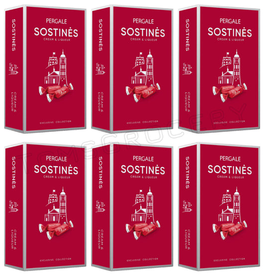 6 PERGALE SOSTINES Cream & Liqueur Filled Chocolate Candies Sweets Box 170g 6oz