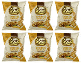 6 BON CHANCE CHEESE & GARLIC Flavor Baked Bread Crisps Snacks 240g