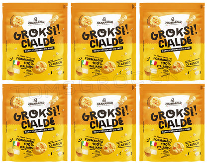 6 GRANAROLO CHEESE SNACK Classic Oven Baked Crispy Italian Bites 35g 1.2oz