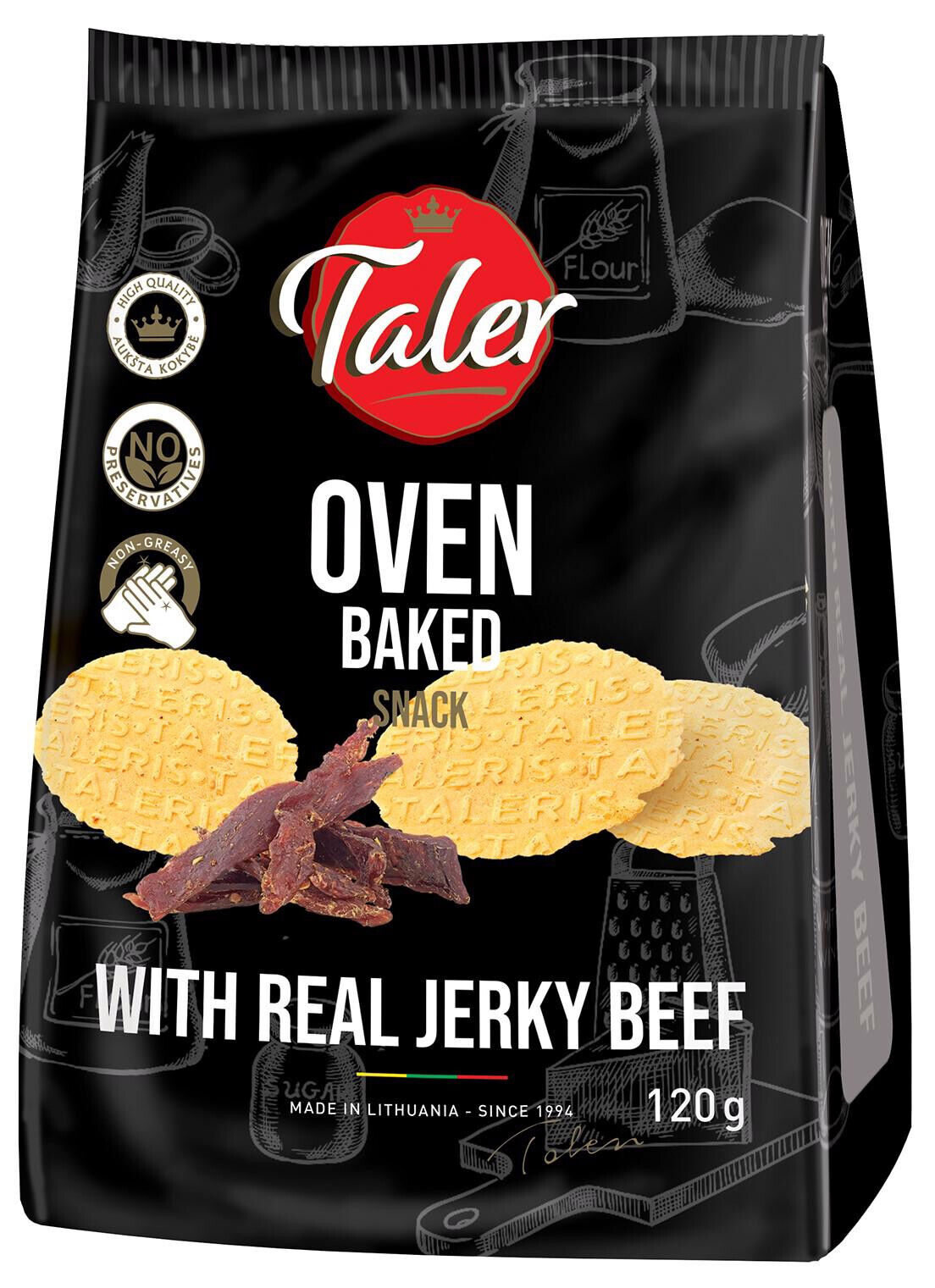 5 TALER Oven Baked Cookie Chips with Beef Jerky 120g 4.2oz