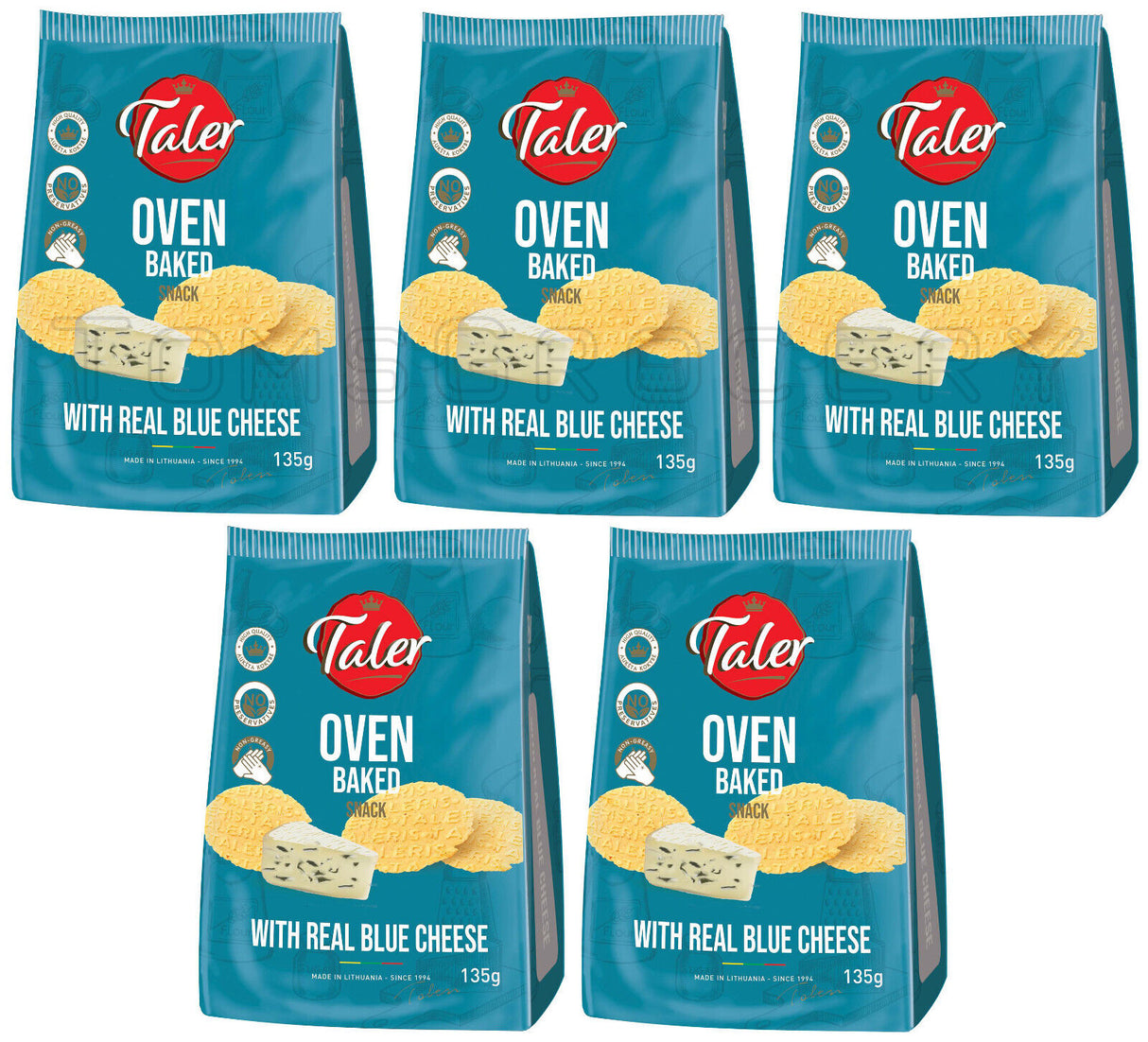 5 TALER Oven Baked Cookie Chips with Blue Cheese 135g 4.7oz