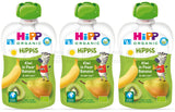 3 HIPP Organic Kiwi Pear Banana Puree Dessert from 6 Months 100g 3.5oz
