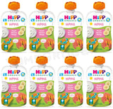 8 HIPP Organic Peach Banana Mango with Yogurt Puree from 6 Months 100g 3.5oz