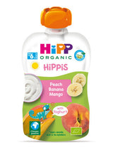 8 HIPP Organic Peach Banana Mango with Yogurt Puree from 6 Months 100g 3.5oz