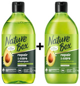 NATURE BOX Repair & Care Shampoo & Conditioner Set with Avocado Oil 385ml