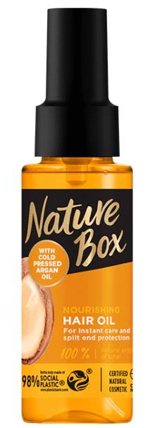 NATURE BOX Nourishing Hair Oil With Argan Oil Instant Split End Protection 70ml
