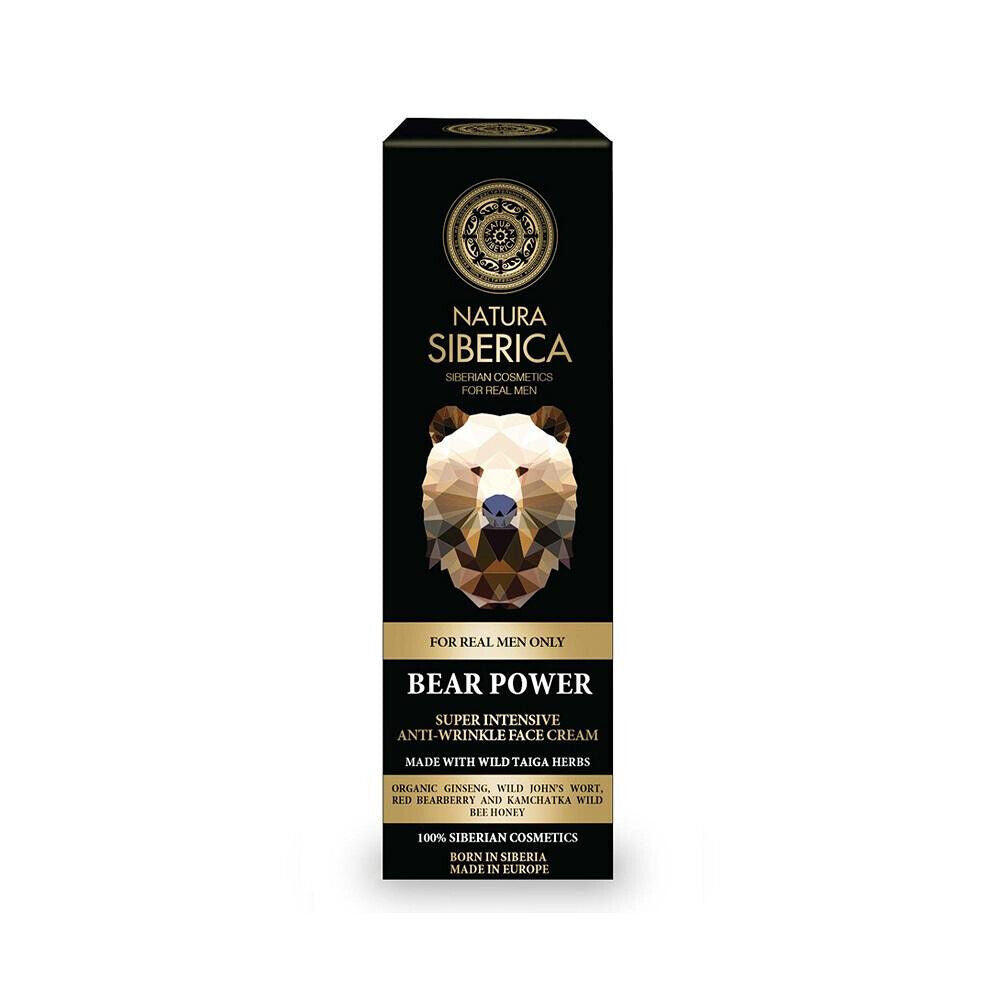 6 NATURA SIBERICA MEN BEAR POWER Super Intensive Anti-Wrinkle Face Cream 50ml