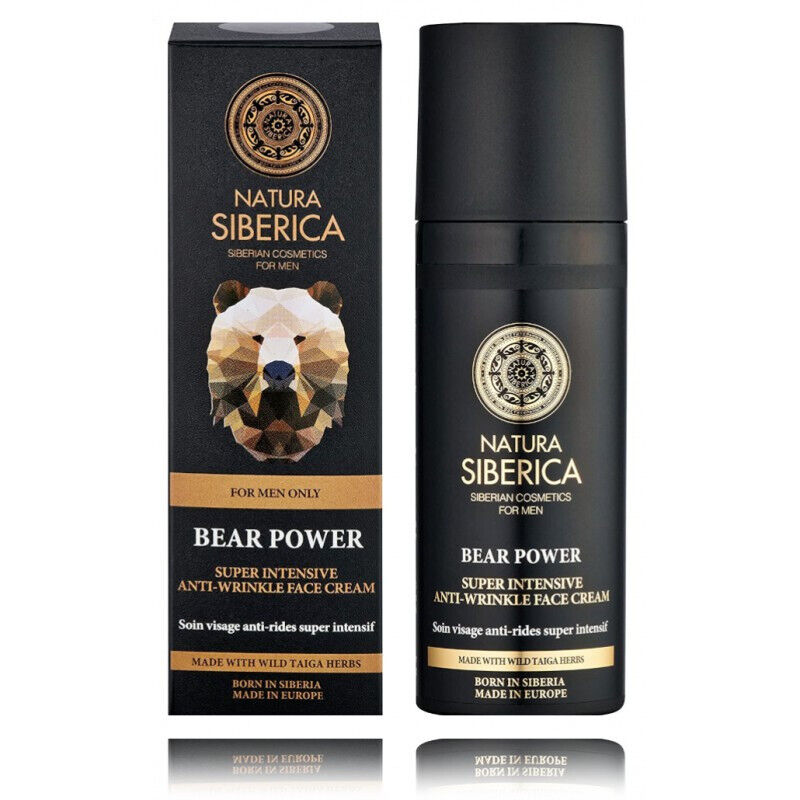 6 NATURA SIBERICA MEN BEAR POWER Super Intensive Anti-Wrinkle Face Cream 50ml