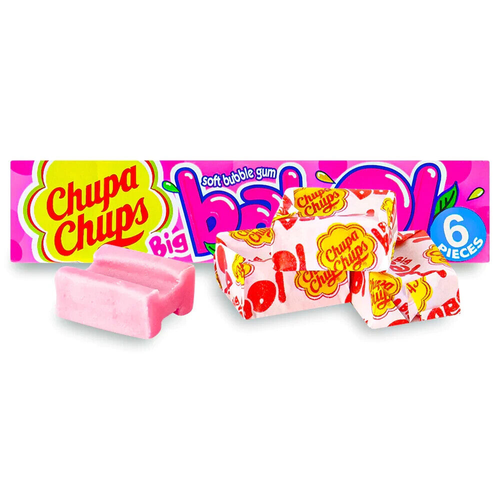 24 CHUPA CHUPS BABOL Tutti Frutti Flavor Bubble Gum European Candy 27.6g 0.97oz