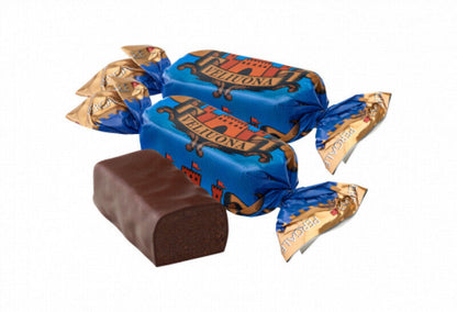 PERGALE VELIUONA Dark Chocolate Covered Cream Wafer & Rum Candies Sweet 35oz 1KG