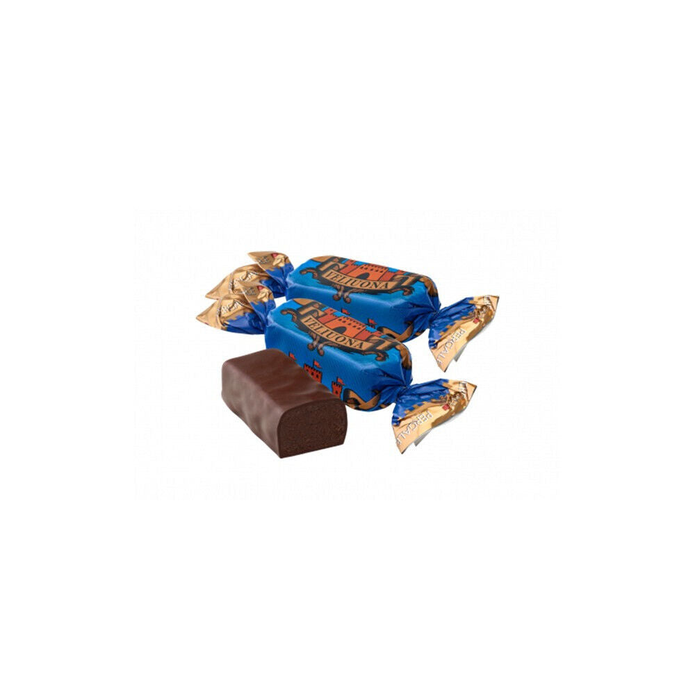 PERGALE VELIUONA Dark Chocolate Covered Cream Wafer & Rum Candies Sweet 35oz 1KG