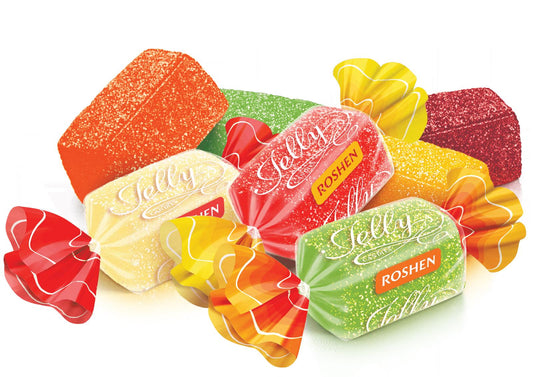 ROSHEN JELLY Sugar Coated Fruit Jelly Candies Party Sweets 35oz 1KG