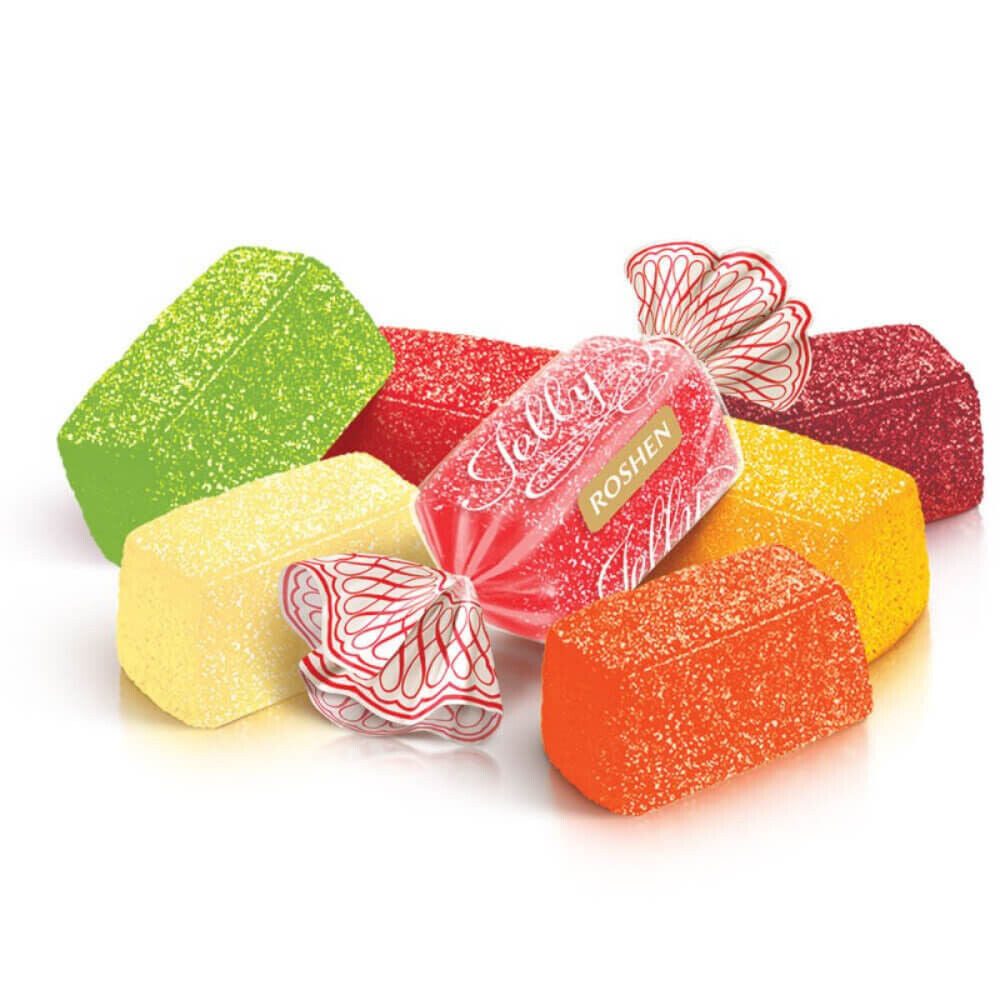ROSHEN JELLY Sugar Coated Fruit Jelly Candies Party Sweets 35oz 1KG