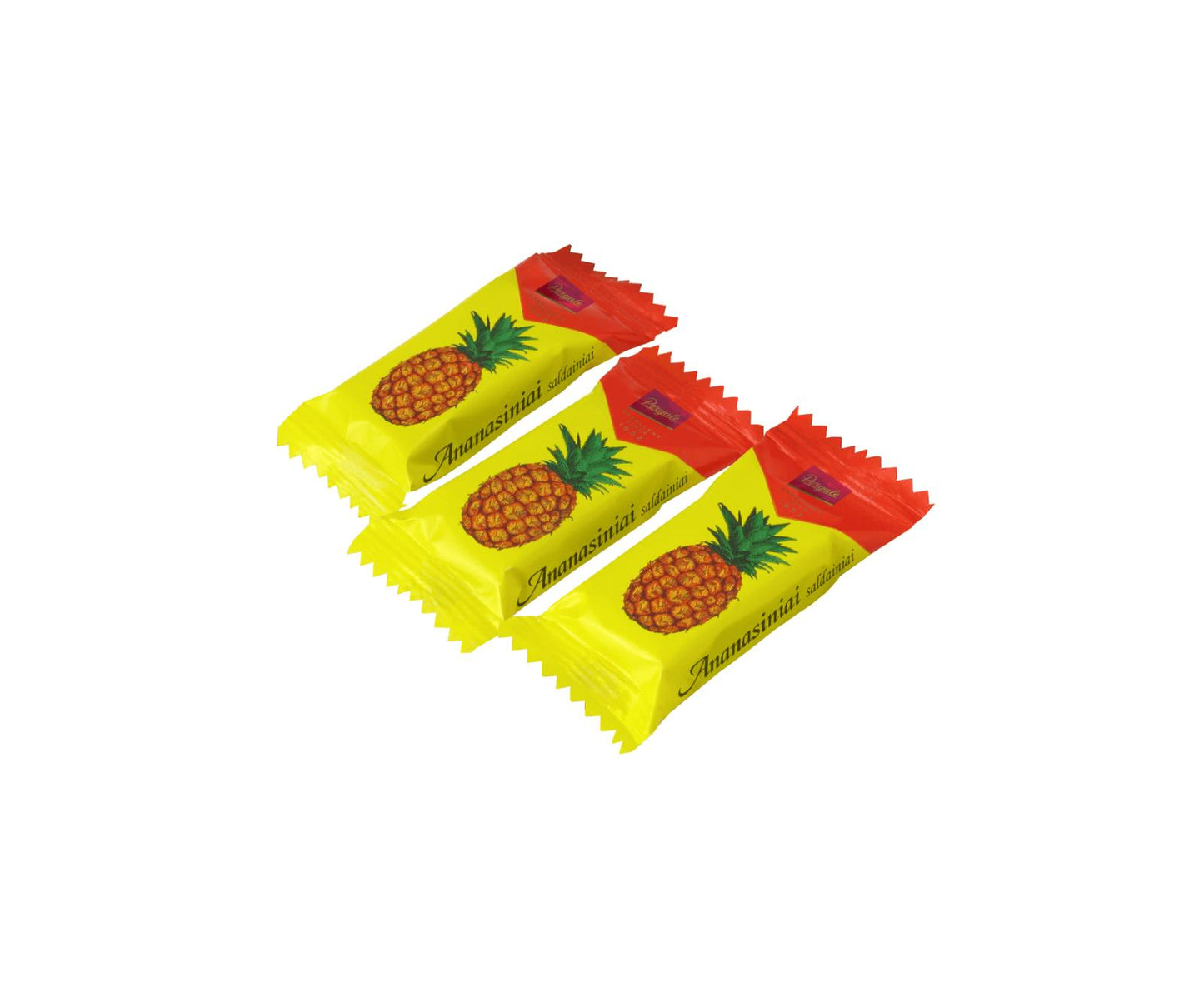 PERGALE ANANASINIAI Sweet & Sour Pineapple Flavor Chocolate Candies 35oz 1kg