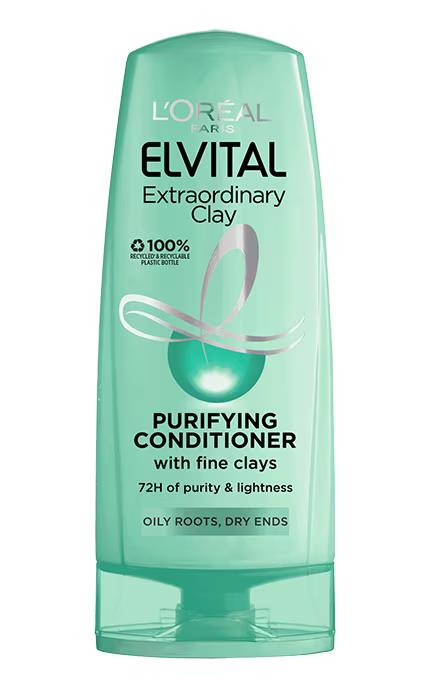 L'OREAL Elvital Extraordinary Clay Purifying Conditioner Oily Roots 250ml 8.45oz
