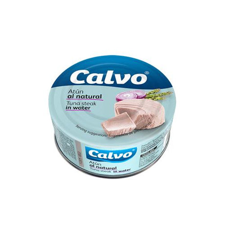 9 CALVO Natural Tuna Steak in Water Tins 160g 5.6oz