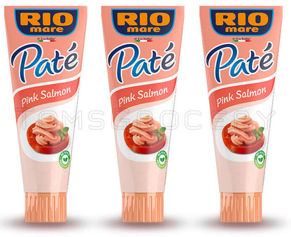 3 RIO MARE Pink Salmon Pate Spread Tubes 100g 3.5oz