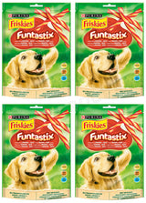 4 FRISKIES Funtastix Low Fat Bacon & Cheese Dog Treats with Vitamins 175g 6.1oz