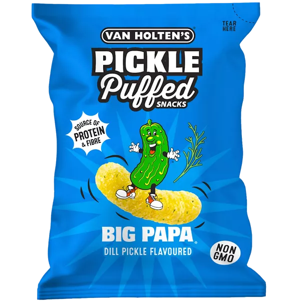 VAN HOLTEN'S PICKLE Puffed Snacks Bundle 3 x 90g