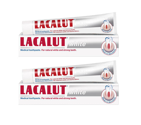 8 LACALUT WHITE Daily Whitening Toothpaste Protects from Caries 75ml