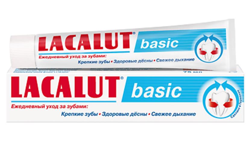 8 LACALUT BASIC Daily Toothpaste for Optimal Oral Protection 75ml