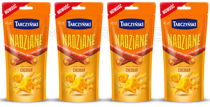 4 TARCZYNSKI NADZIANE Cabanossi Kabanos Smoked Sausages Snacks with Cheddar 95g