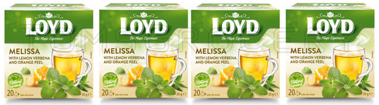 4 LOYD Melissa with Lemon Verbena & Orange Peel Herbal Tea Infusion Boxes