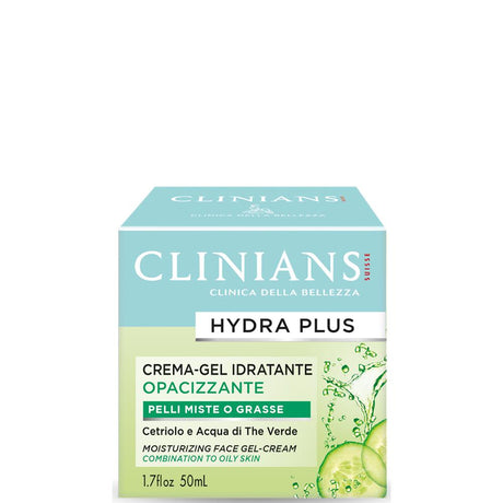 6 CLINIANS HYDRA PLUS Moisturizing Face Gel Cream Combination to Oily Skin 50ml
