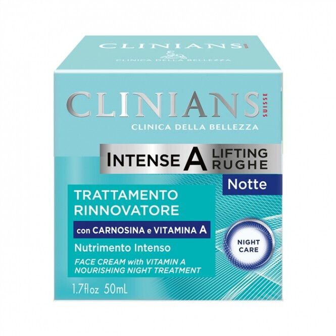CLINIANS INTENSE A LIFTING RUGHE Nourishing Night Treatment Face Cream 50ml
