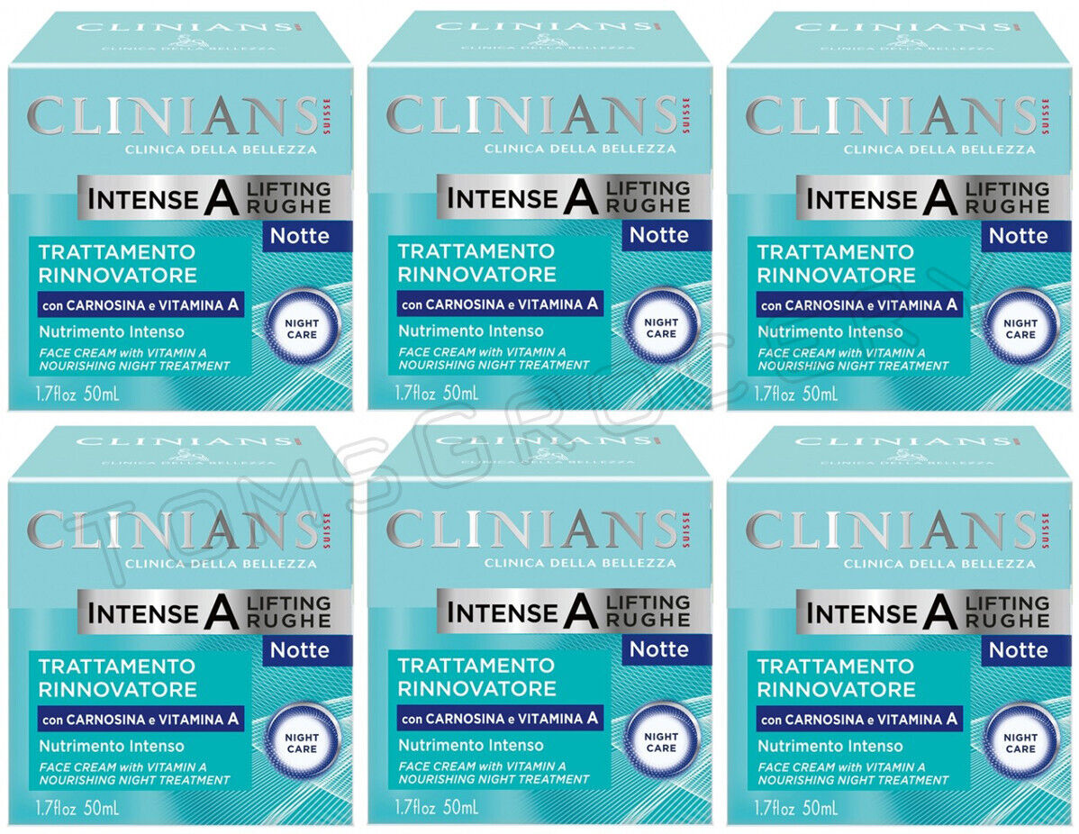 6 CLINIANS INTENSE A LIFTING RUGHE Nourishing Night Treatment Face Cream 50ml