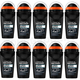 10 L'OREAL MEN EXPERT CARBON PROTECT 4in1 XXL Roll On Anti-Perspirant Deodorant