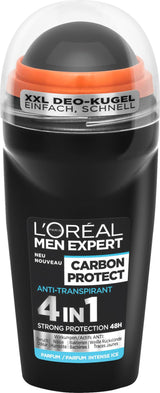 10 L'OREAL MEN EXPERT CARBON PROTECT 4in1 XXL Roll On Anti-Perspirant Deodorant