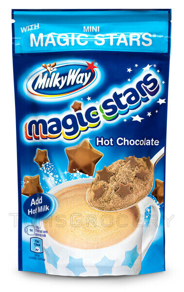 2 MILKY WAY Magic Stars Hot Chocolate Powder Drink European Treats 140g 4.9oz