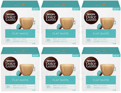 6 NESCAFE FLAT WHITE Dolce Gusto Instant Coffee Capsules Boxes