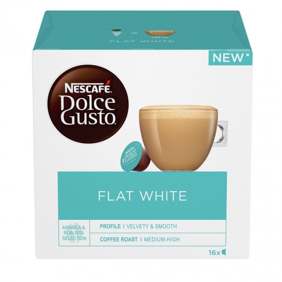 6 NESCAFE FLAT WHITE Dolce Gusto Instant Coffee Capsules Boxes