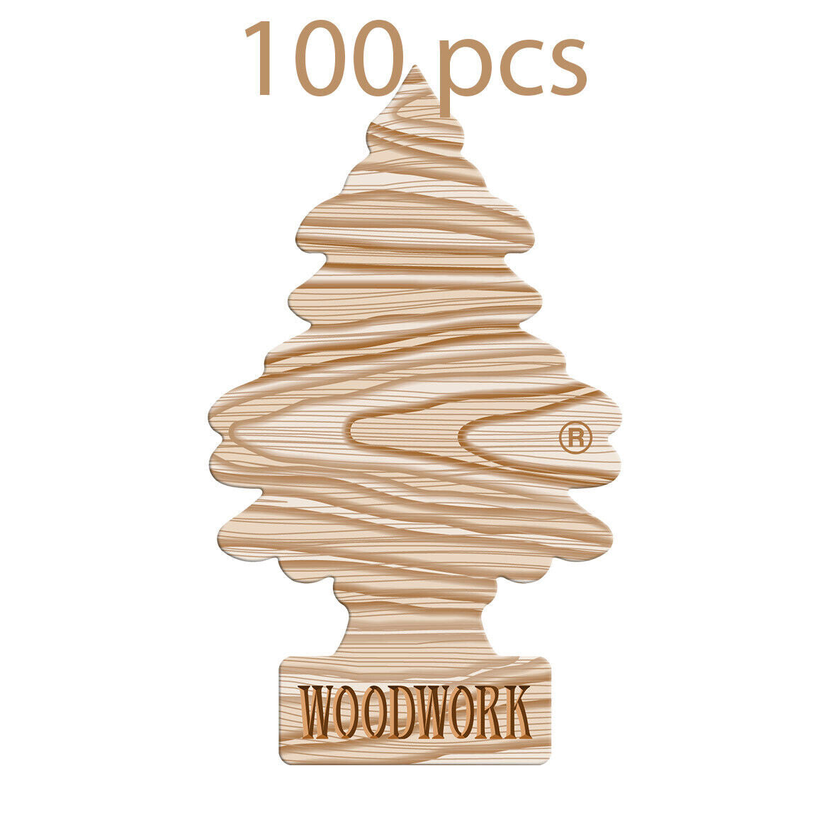 100 WUNDER BAUM WOODWORK Car Scent Hanging Little Trees Air Freshener b2b