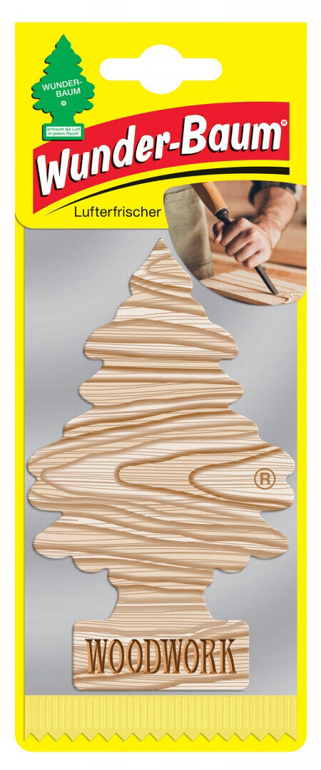 100 WUNDER BAUM WOODWORK Car Scent Hanging Little Trees Air Freshener b2b