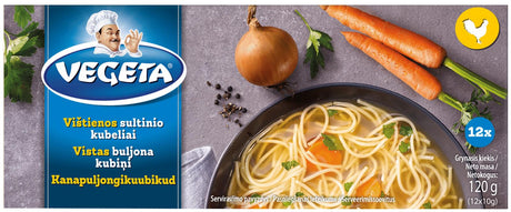 VEGETA CHICKEN Broth Stock Soup Cubes Bouillon 120g 4.2oz