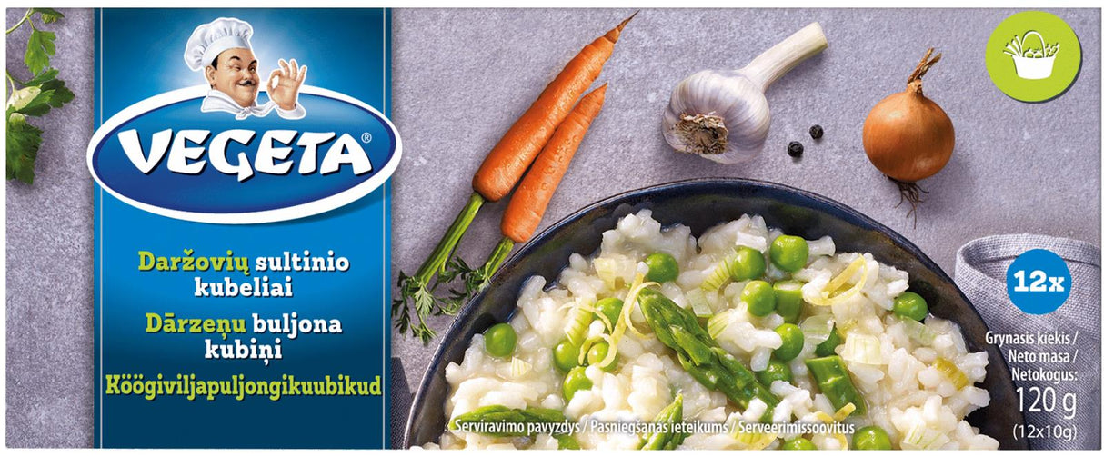 VEGETA VEGETABLE Broth Stock Soup Cubes Bouillon 120g 4.2oz