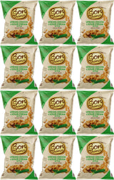 12 BON CHANCE SPRING ONION & SOUR CREAM Flavor Baked Bread Crisps Snacks 120g