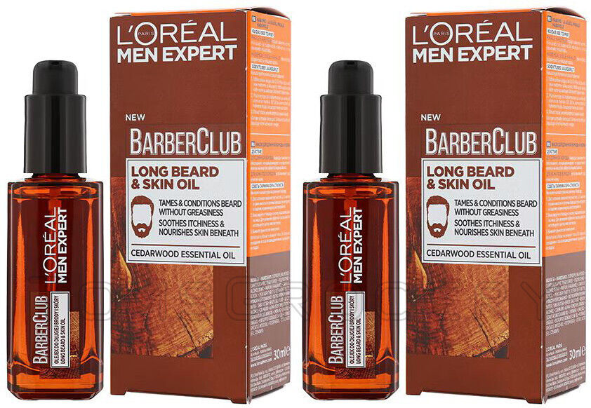 6 L'OREAL MEN EXPERT BarberClub Long Beard & Skin Oil 30ml 1 fl.oz.