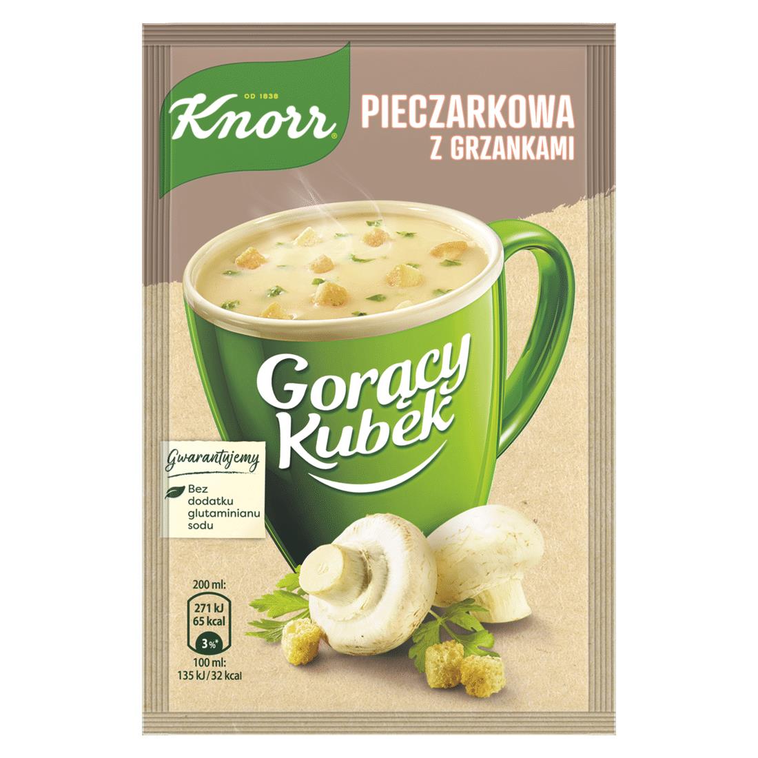 12 KNORR Instant Soup Champignon Flavor Quick Preparation Sachets