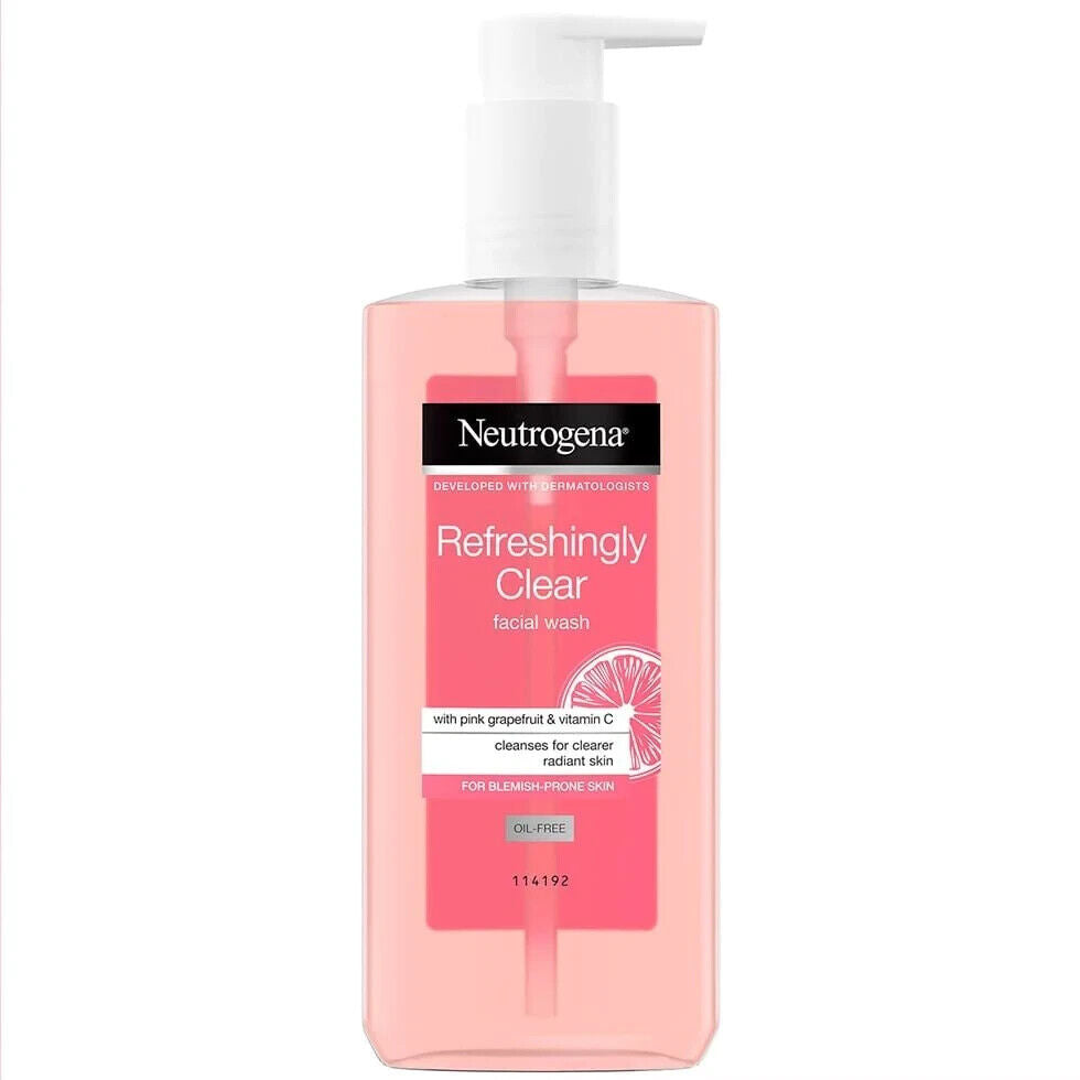 NEUTROGENA CLEAR & RADIANT Face Wash with Vitamin C & Pink Grapefruit 200ml