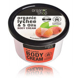 ORGANIC SHOP Pink Lychee & 5 Oils Natural Body Cream 250ml 8.8 fl oz