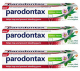 3 PARODONTAX HERBAL FRESH Daily Toothpaste with Ginger Mint & Eucalyptus 75ml