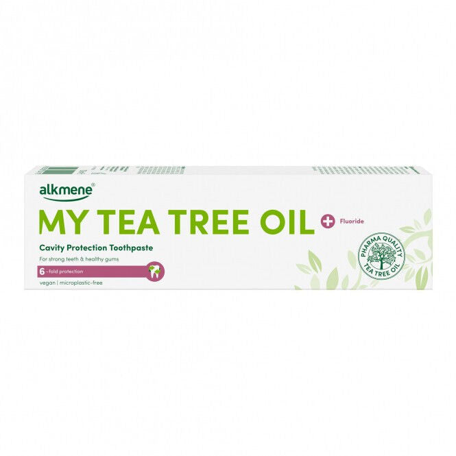 3 ALKMENE Tea Tree Oil Cavity Protection Fluoride Toothpaste 100ml 3.38fl. oz.